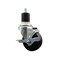 Service Caster 3.5'' SS Phenolic Swivel 1-7/8'' Expanding Stem Caster with Brake SCC-SSEX20S3514-PHS-TLB-178 - alternate 1
